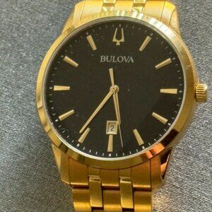 Bulova Men's Gold-Tone Stainless Steel Watch